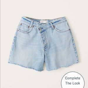 A&F Curve Love High Ride Dad Shorts